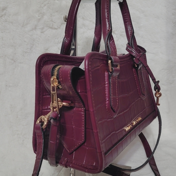 Marc Jacobs NWT Satchel Shoulder Bag Crossbody Handbag Purse Croc Embossed - Picture 3 of 12